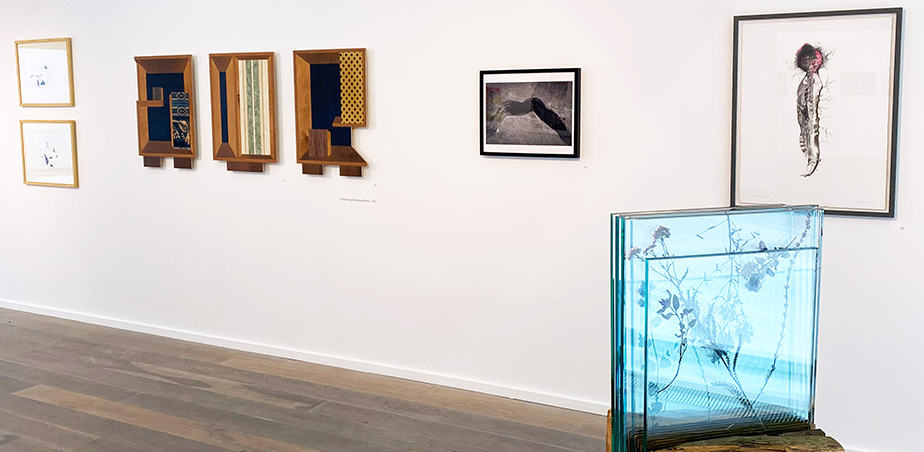 Installation view of Surveyor exhibition at Solstice Art Gallery until 21 December 2022