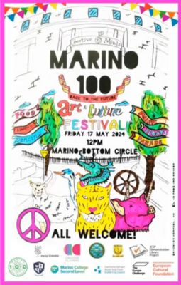 A colourful poster for Marino 100