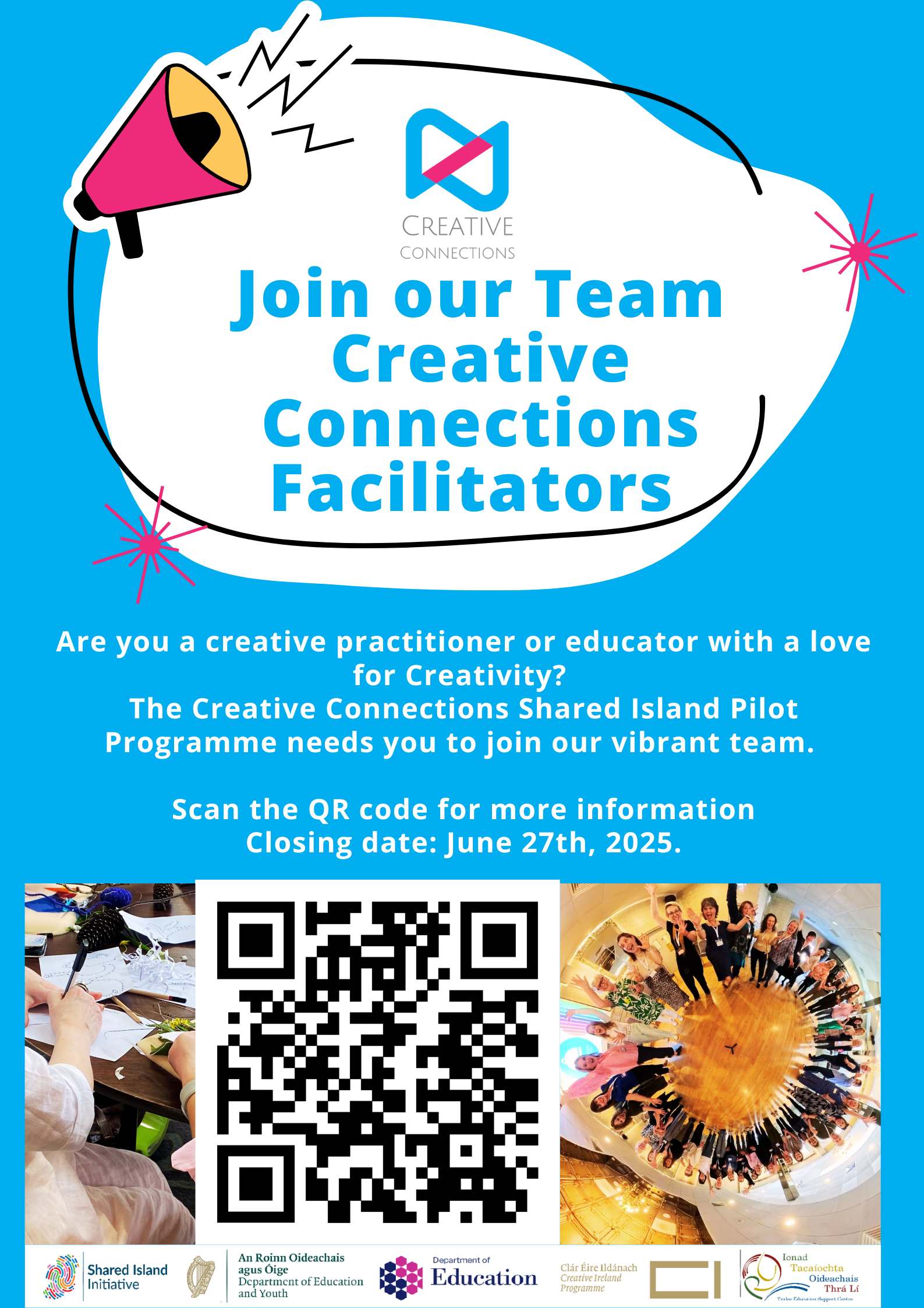 Creative Connections Facilitators Call out poster
