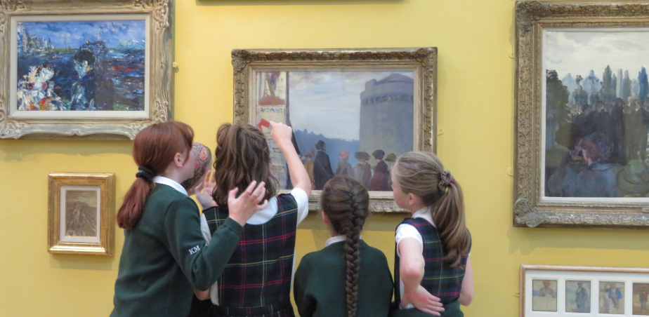 School children on a tour at The Model, Sligo