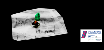 drawing on white paper on a black background for Colour Project