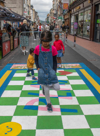 Open Road project launch on Oliver Plunkett Street, Cork City. Photo credit: Clare Keogh