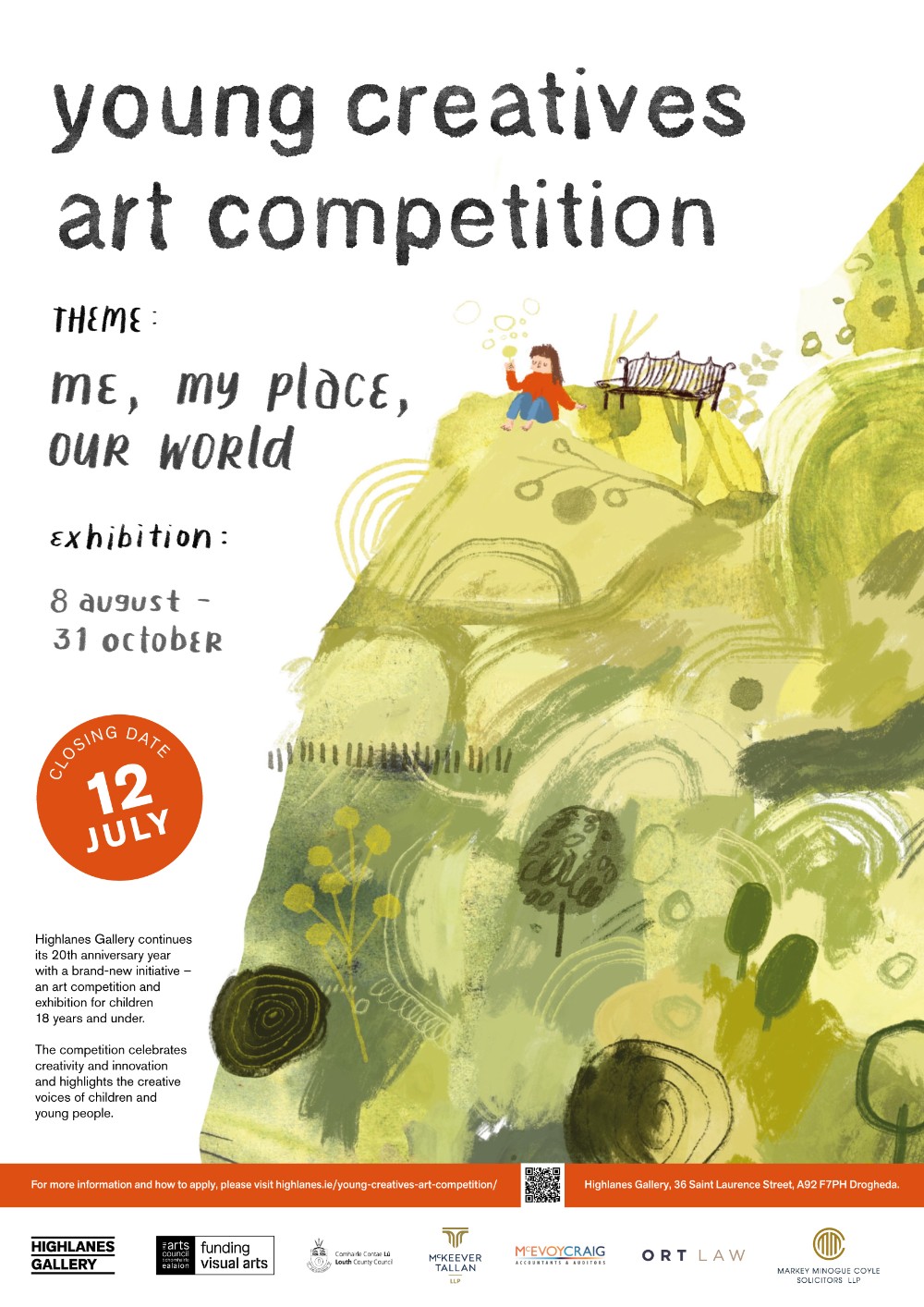 young creatives art competition at Highlanes Gallery poster
