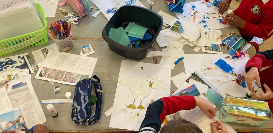 Ms Mulligan's second class during Children of Lir TAP project at Castlebar Primary School Ms Mulligan's second class during Children of Lir TAP project at Castlebar Primary School