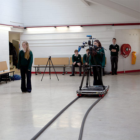 Transition years exploring video, staging a scene, creating movement with artist John Beattie