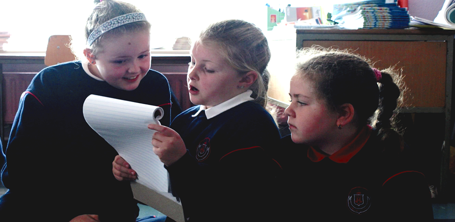 Children participating in a Doctor Darkness workshop