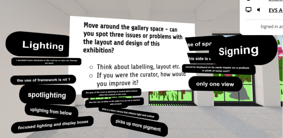 Image: The Hunt Museum, Virtual Gallery Workshops using Mozilla Hubs